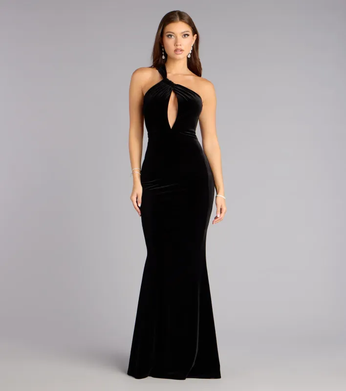 Monica Velvet Cutout Mermaid Formal Dress sold by Windsor