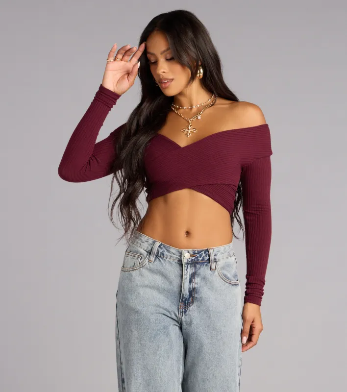 Sweet Intentions Wrap Top sold by Windsor