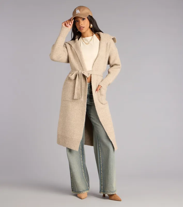 Cozy Intentions Knit Duster Cardigan sold by Windsor