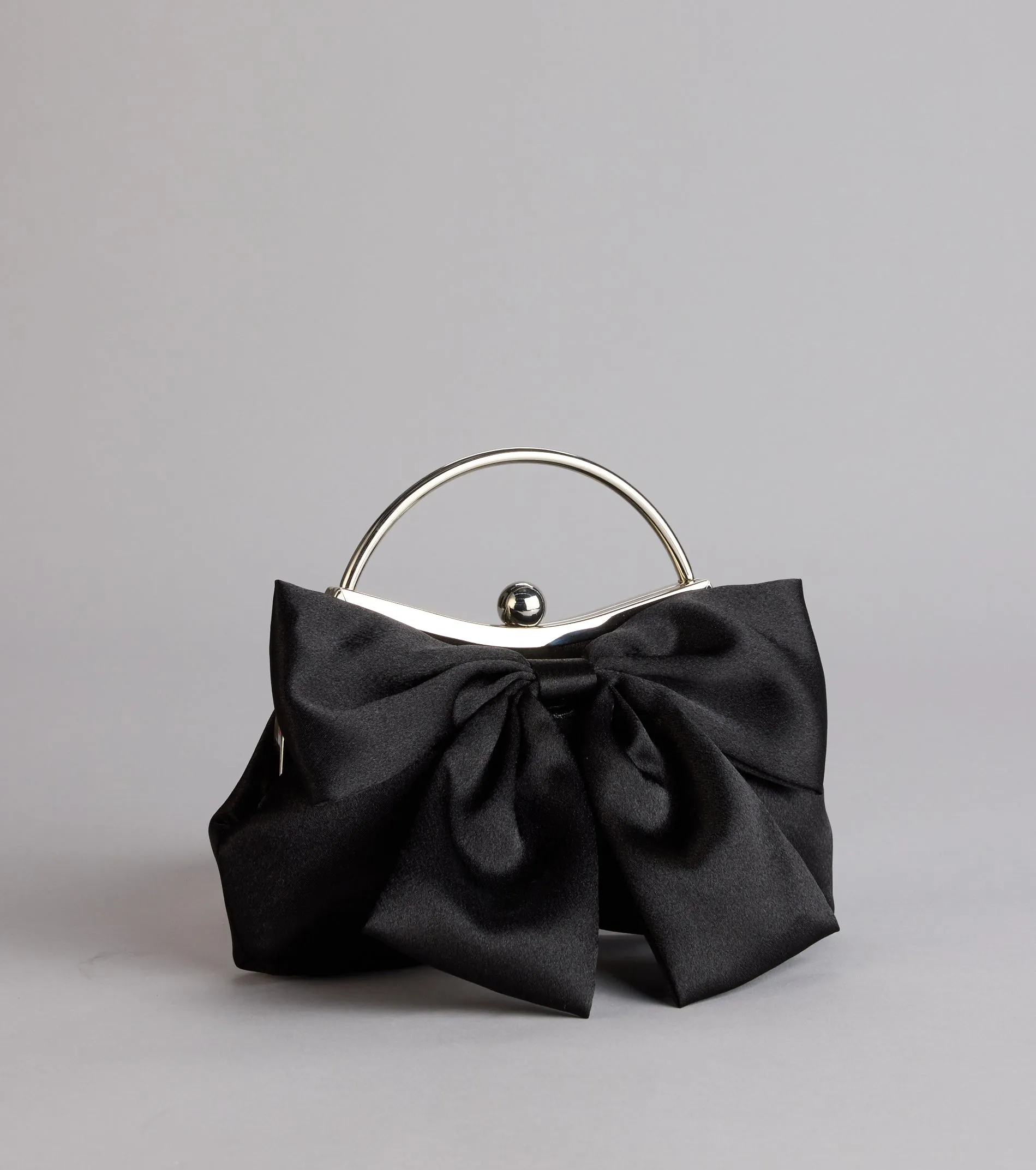 Sweet Luxe Satin Bow Clutch Purse sold by Windsor