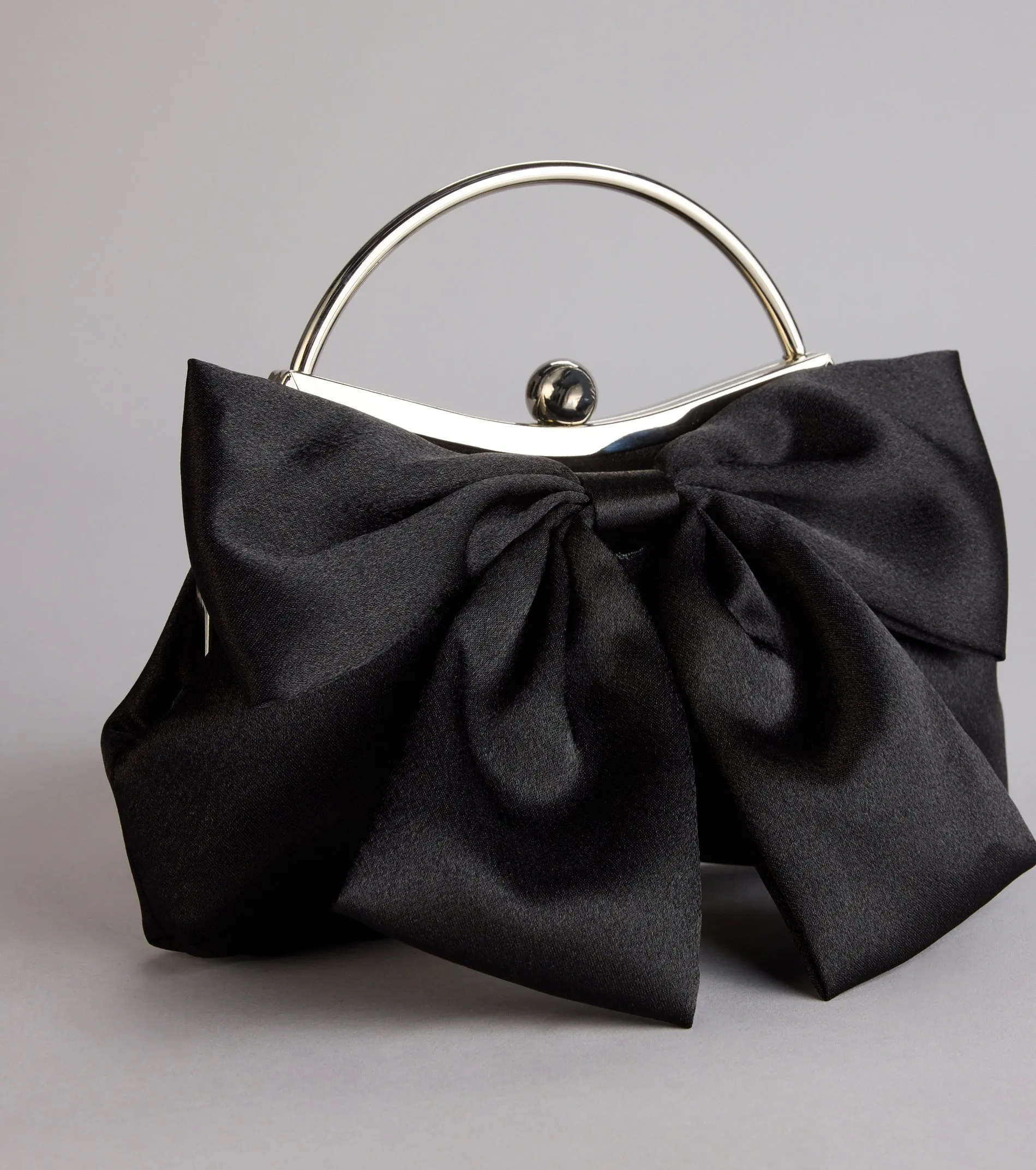 Sweet Luxe Satin Bow Clutch Purse sold by Windsor product image thumbnail 2