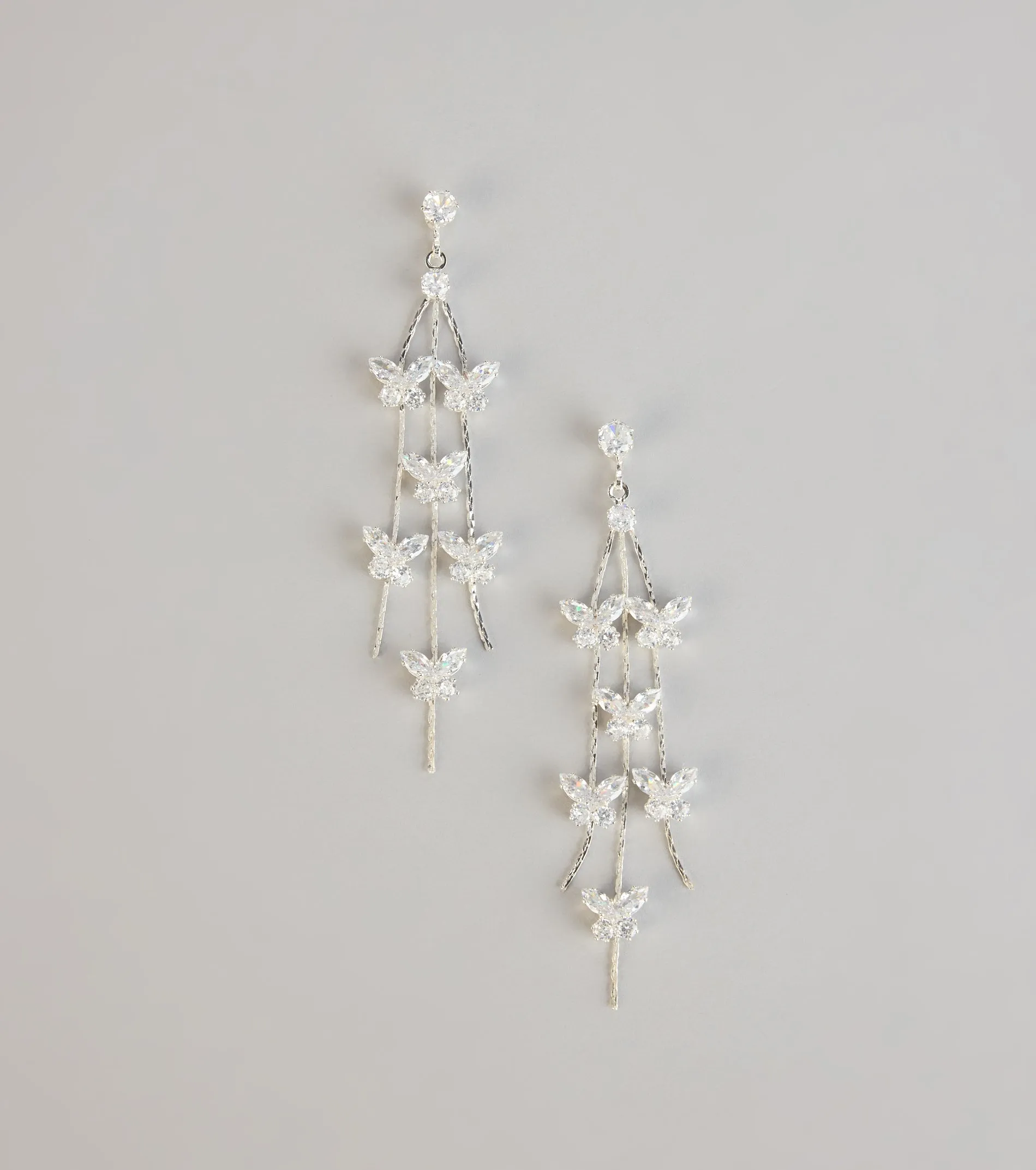 Wing It Butterfly Cubic Zirconia Earrings sold by Windsor