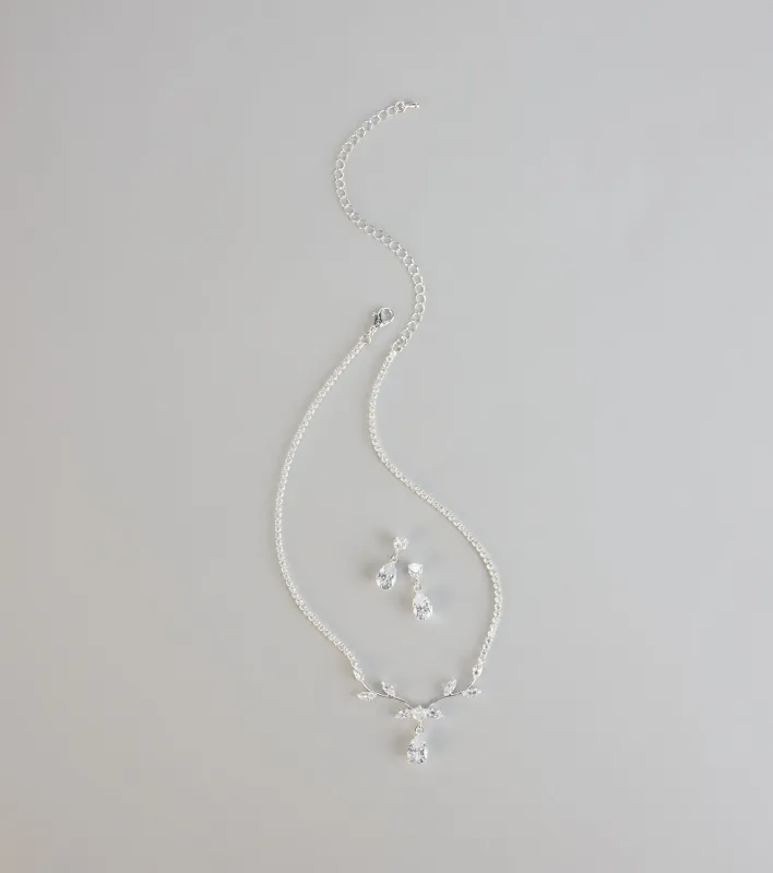 Radiant Luxe Cubic Zirconia Jewelry Set sold by Windsor