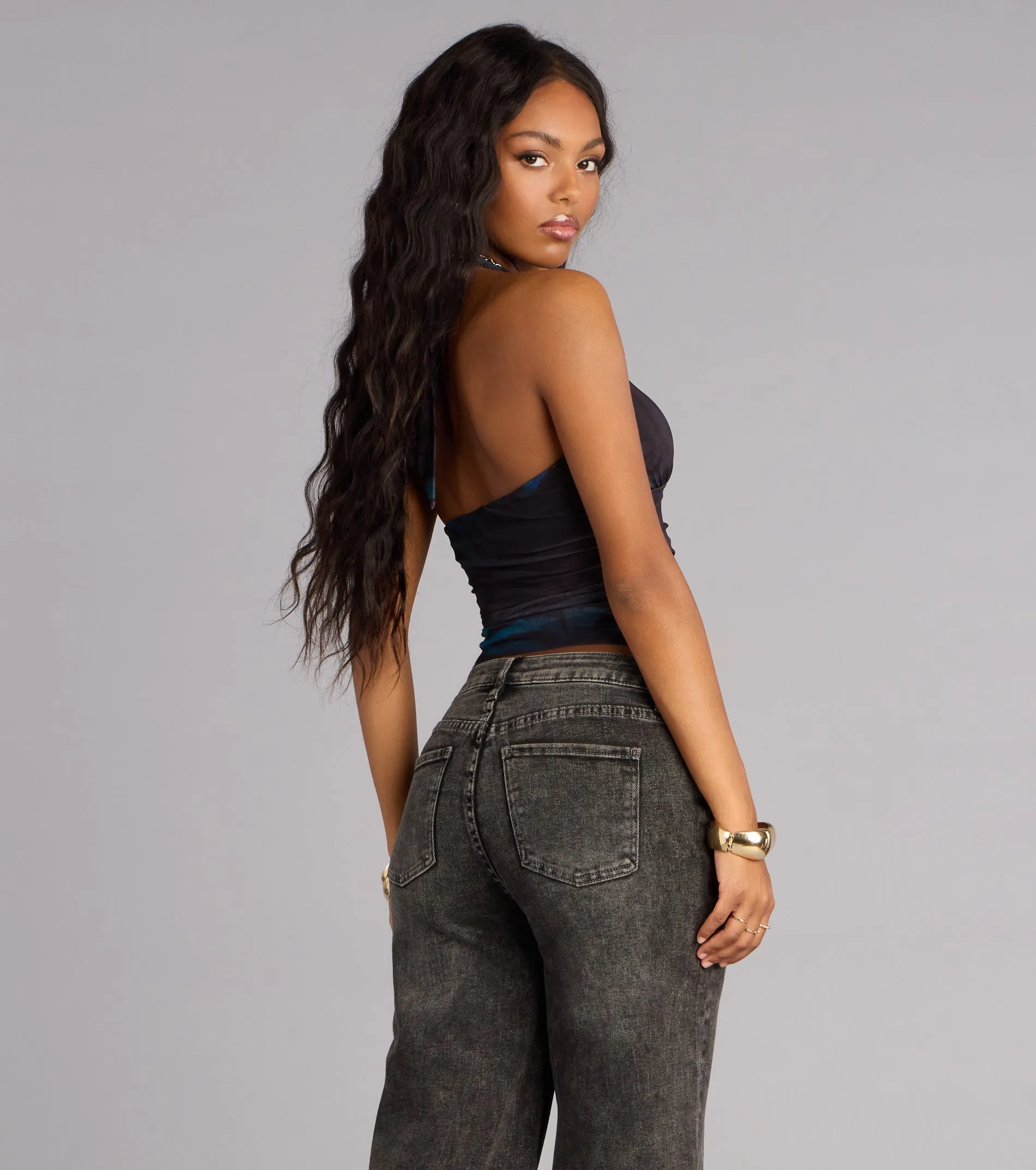 Electric Instinct Abstract Crop Top sold by Windsor product image thumbnail 2