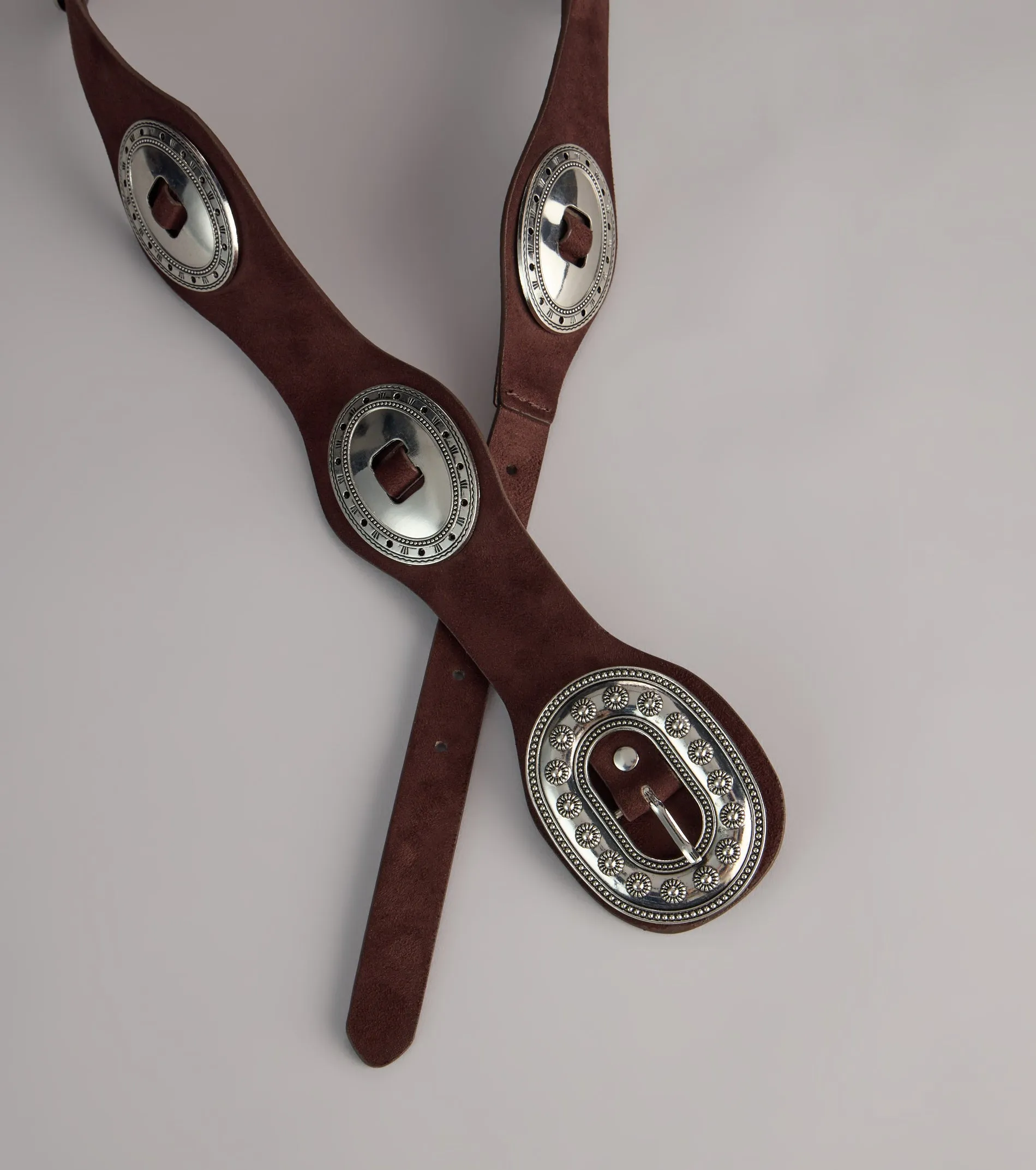 Western Cool Concho Faux Leather Belt sold by Windsor product image thumbnail 2