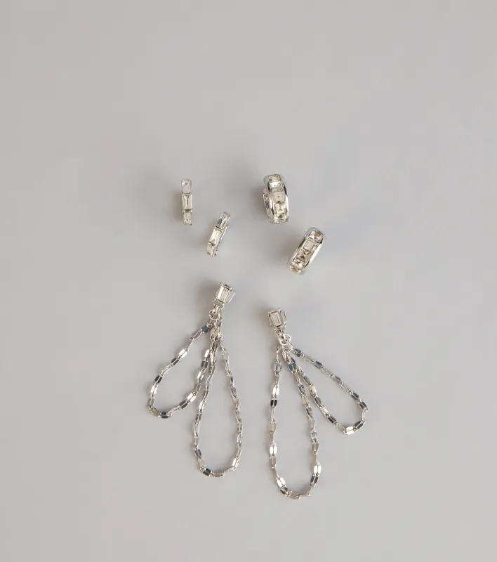Triple Shine Earring Set sold by Windsor