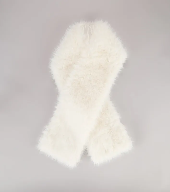 Frosted Luxe Faux Fur Shawl sold by Windsor