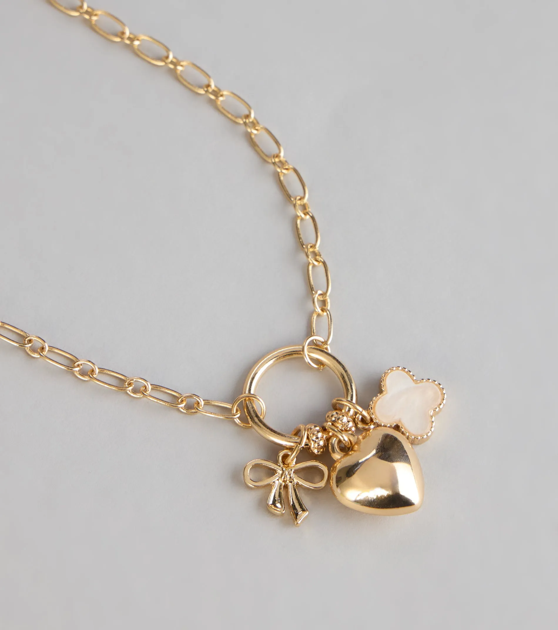 Locked In Heart Charm Necklace sold by Windsor product image thumbnail 3