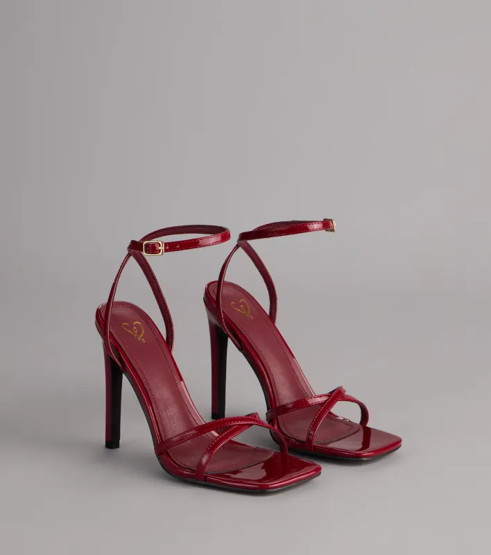Statement Status Patent Stiletto Heels sold by Windsor