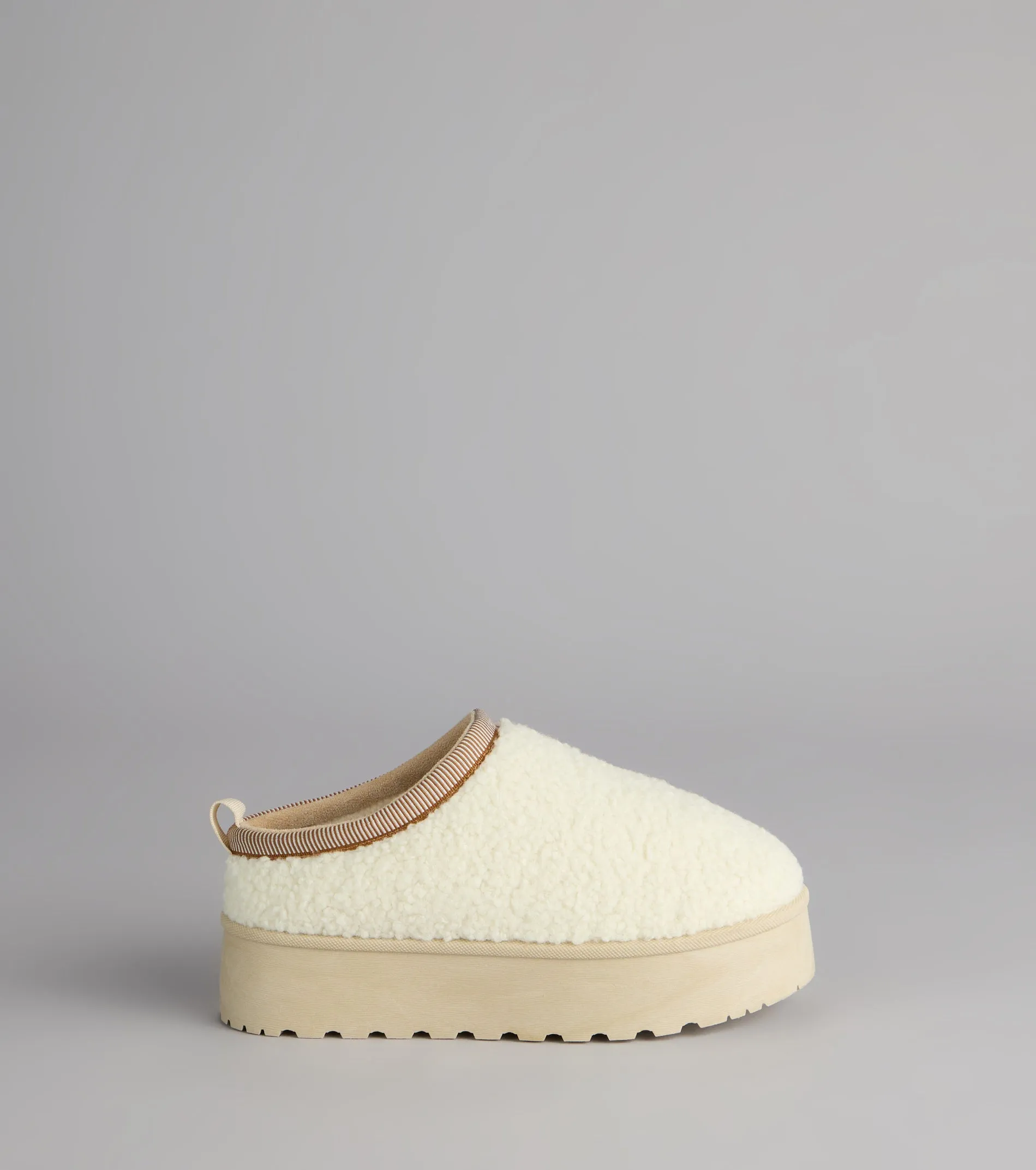 Cloud Club Faux Sherpa Platform Slippers sold by Windsor product image thumbnail 2