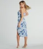 Charm Appeal Chiffon Floral Midi Dress sold by Windsor