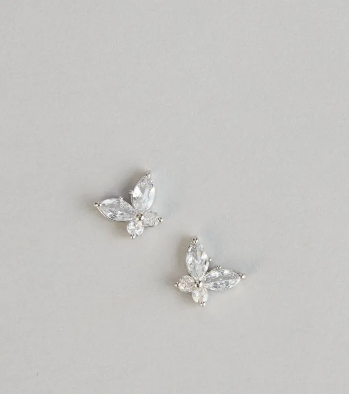 Shine On Butterfly Stud Earrings sold by Windsor