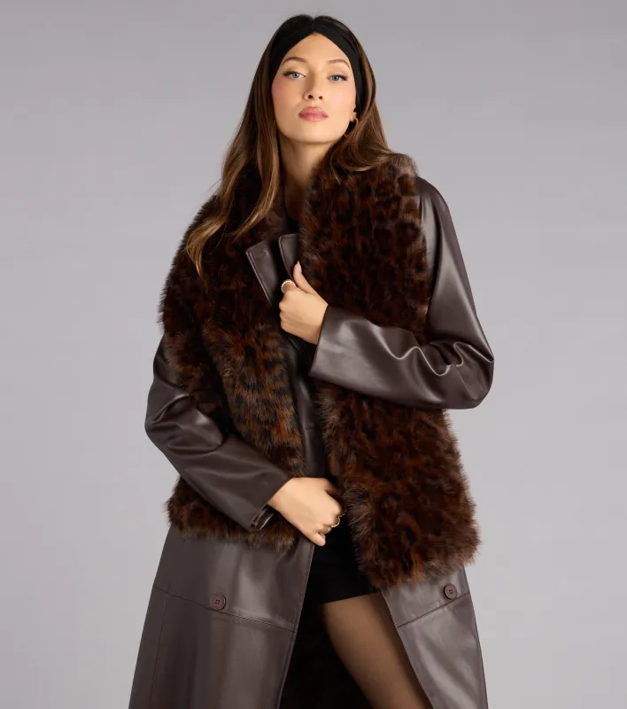 Wild Side Faux Fur Shawl sold by Windsor