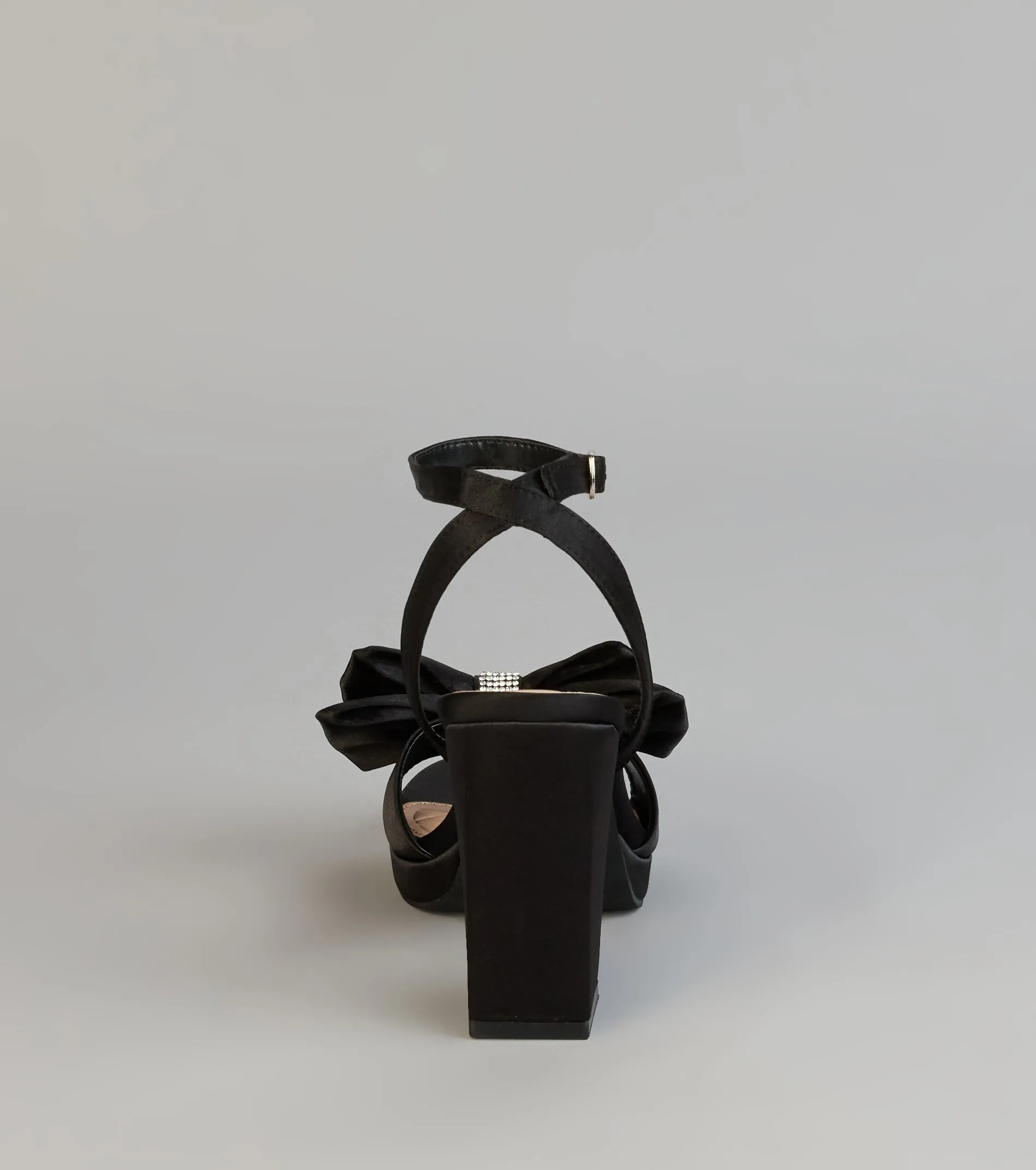 RSVP Luxe Rhinestone Bow Satin Heels sold by Windsor product image thumbnail 4