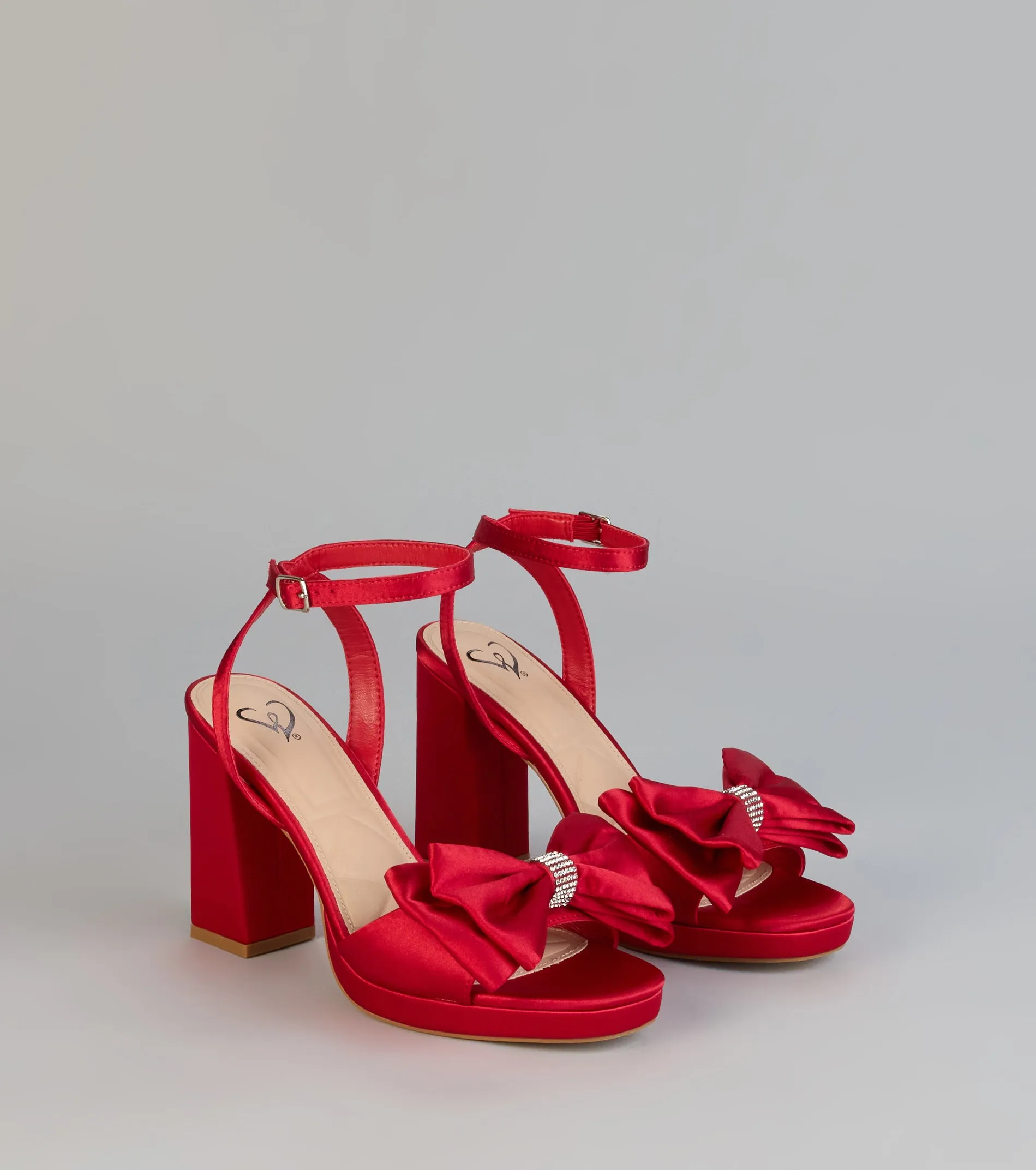 RSVP Luxe Rhinestone Bow Satin Heels sold by Windsor product image thumbnail 5