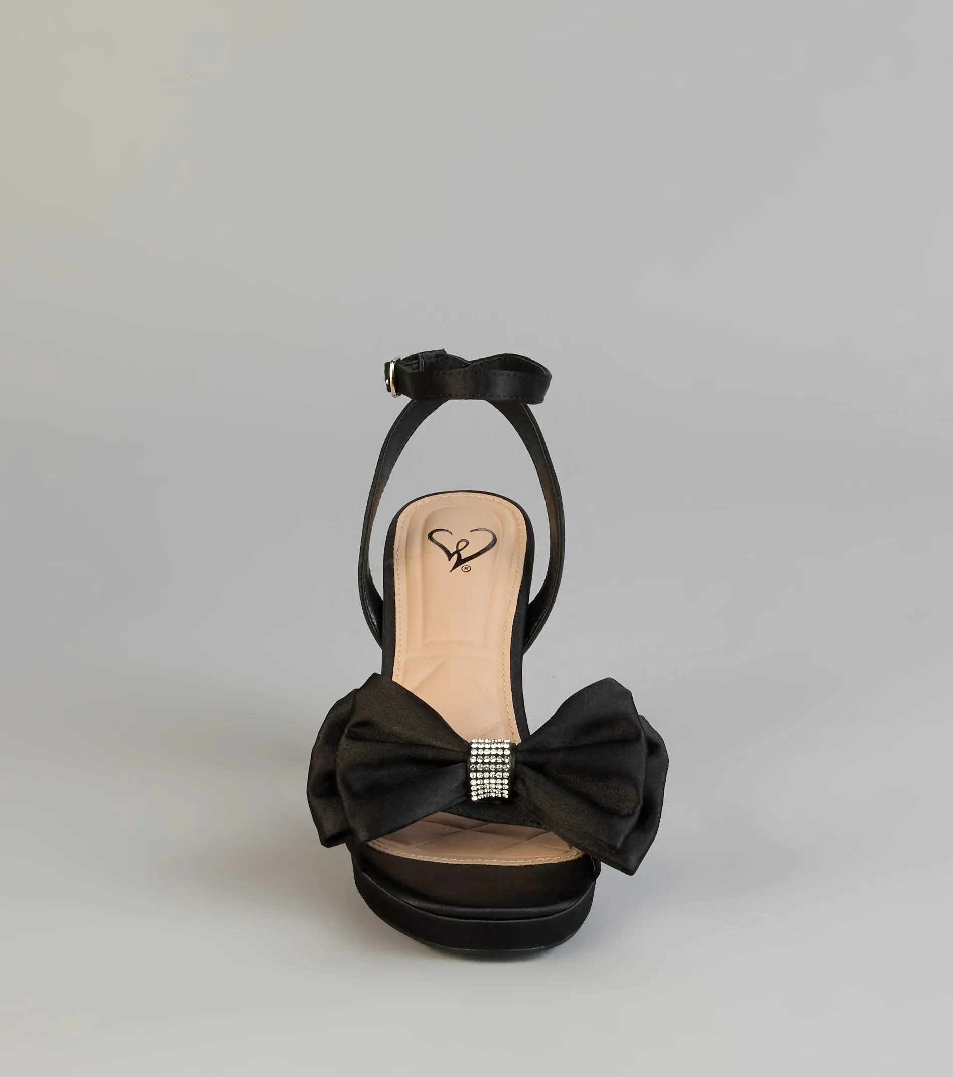 RSVP Luxe Rhinestone Bow Satin Heels sold by Windsor product image thumbnail 3