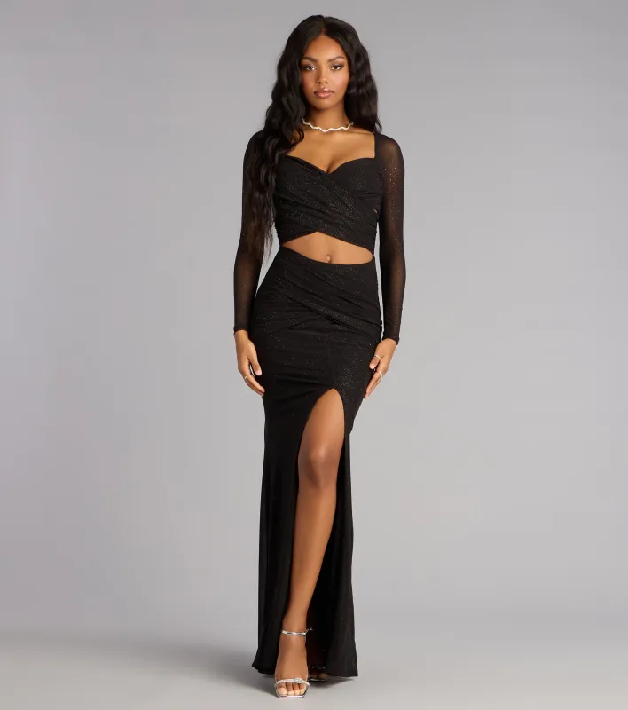 Michelle Glitter Cutout Mermaid Formal Dress sold by Windsor