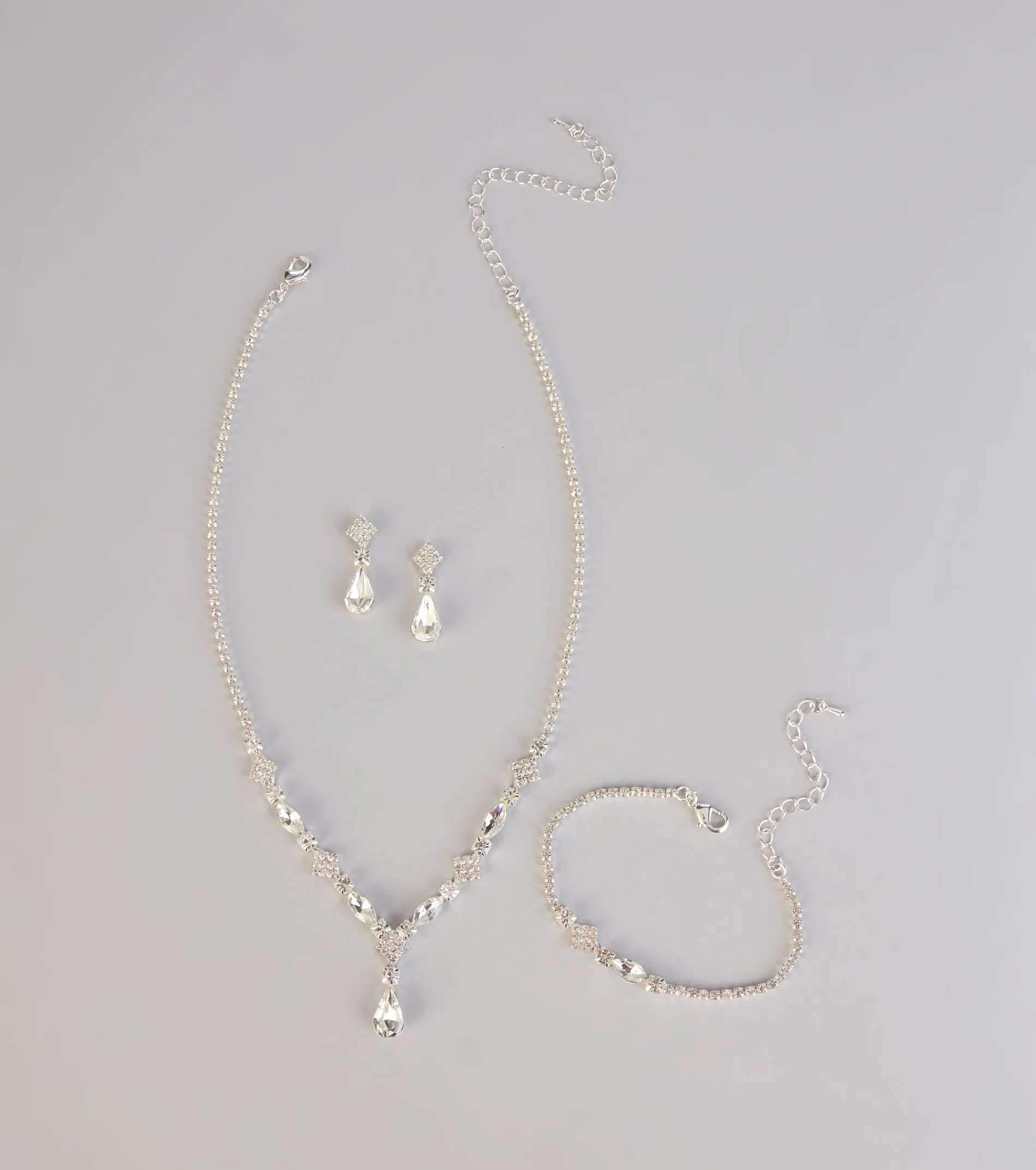 Drip in Glam Rhinestone Jewelry Set sold by Windsor