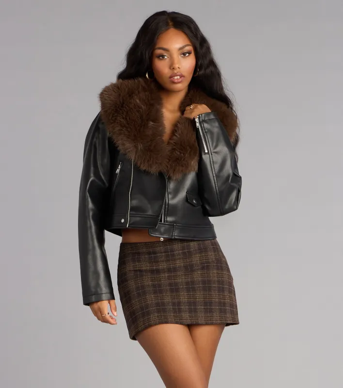 Too Luxe To Care Removable Faux Fur Jacket sold by Windsor