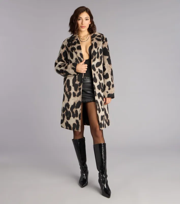 City Cat Leopard Trench Coat sold by Windsor