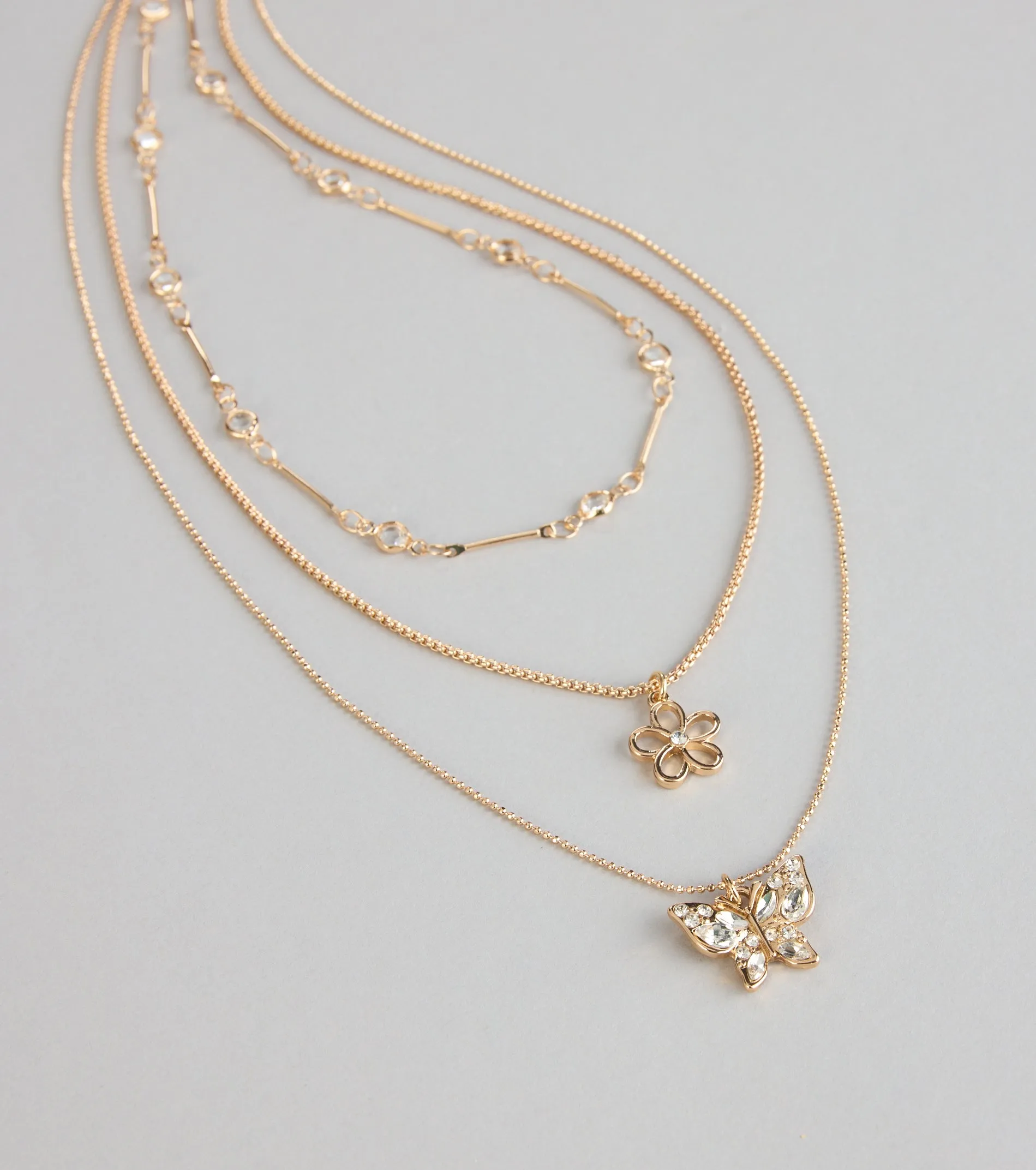 Garden Glow Layered Necklace sold by Windsor product image thumbnail 3