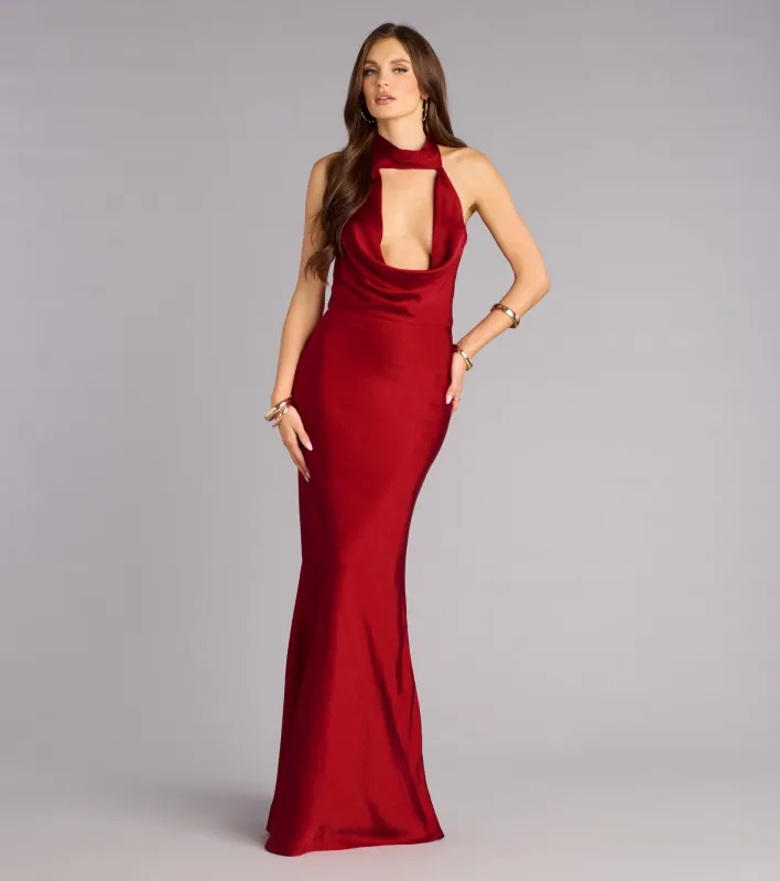 Vera Satin Mermaid Formal Dress sold by Windsor
