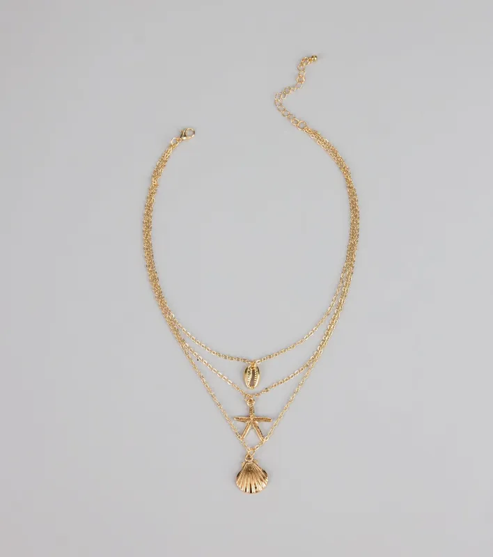 Seaside Sweetheart Layered Necklace sold by Windsor