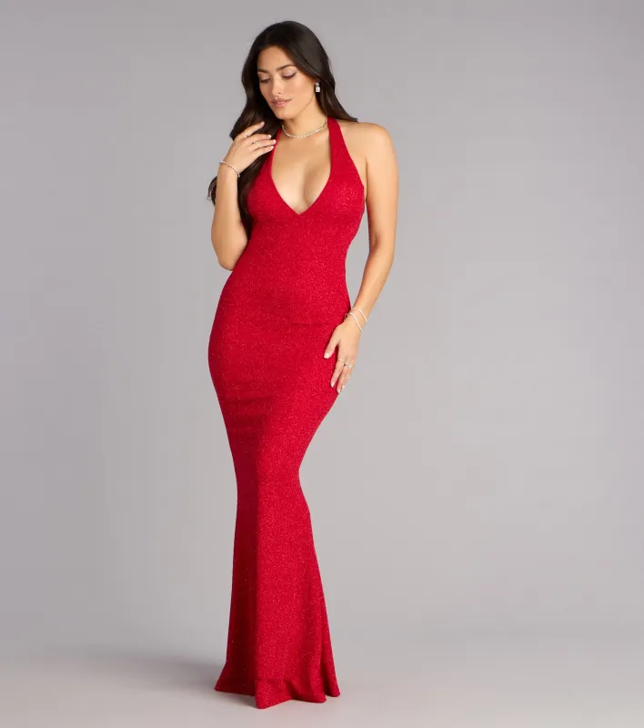 Cleo Glitter Knit Mermaid Formal Dress sold by Windsor