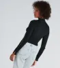 Chic Update Mock Neck Long Sleeve Crop Top sold by Windsor