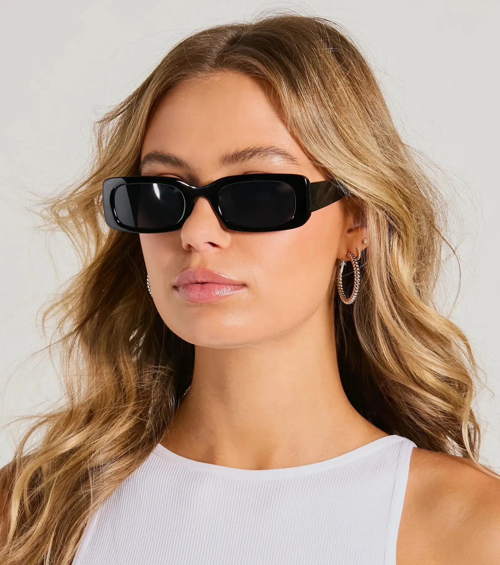 Classic Trendsetter Rectangle Sunglasses sold by Windsor