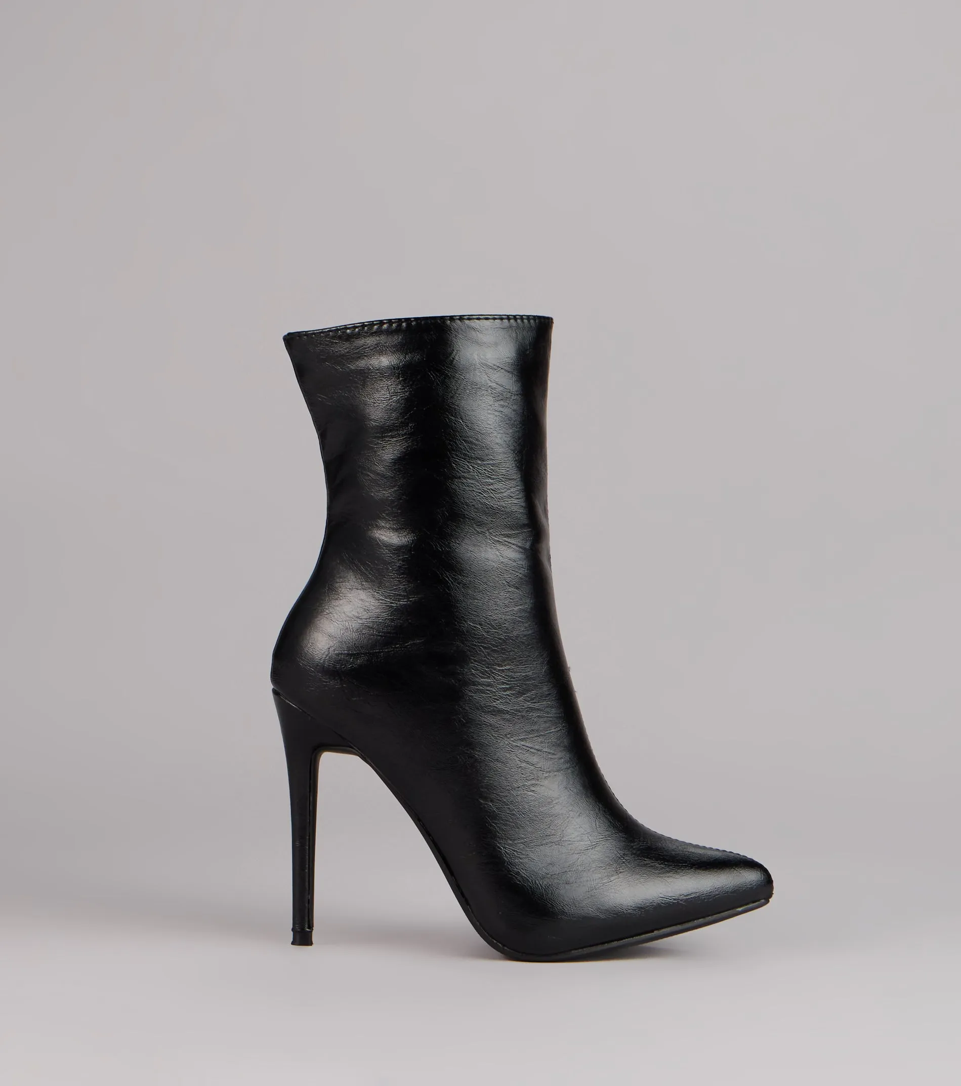 Bold Step Faux Leather Booties sold by Windsor product image thumbnail 2