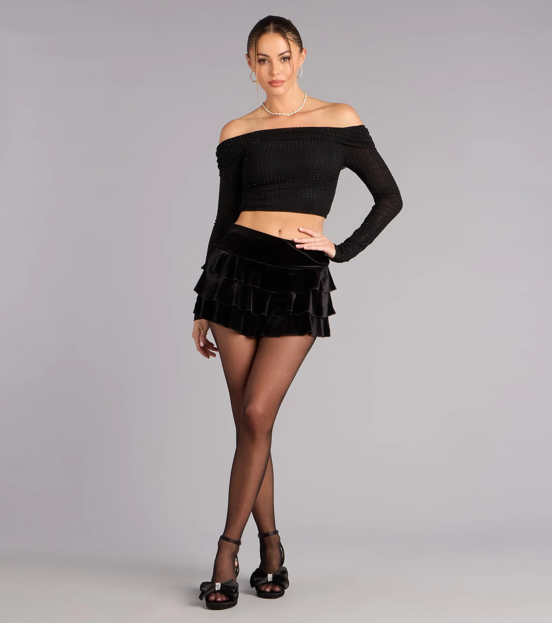 Shimmer Ease Off-The-Shoulder Top sold by Windsor product image thumbnail 3