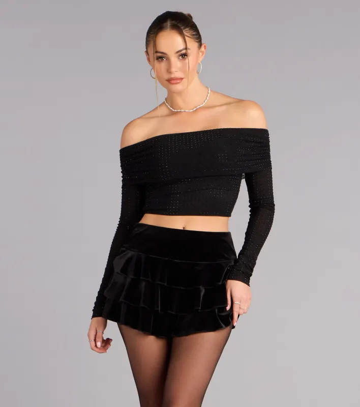 Shimmer Ease Off-The-Shoulder Top sold by Windsor