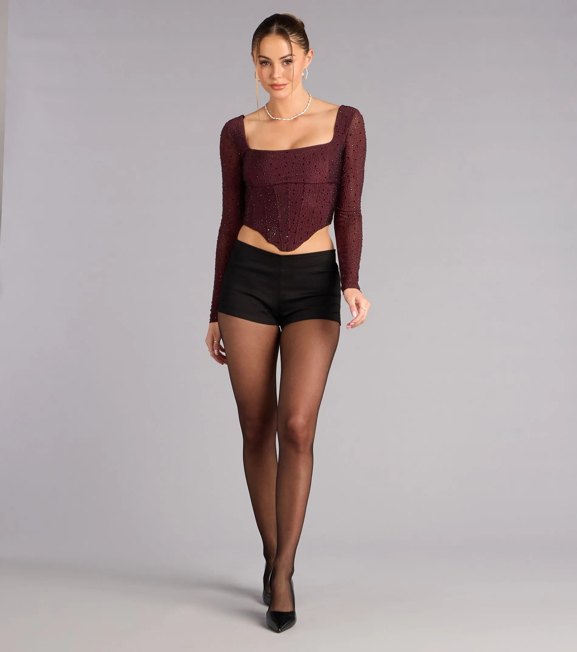 Glow Curve Long Sleeve Corset Top sold by Windsor product image thumbnail 3