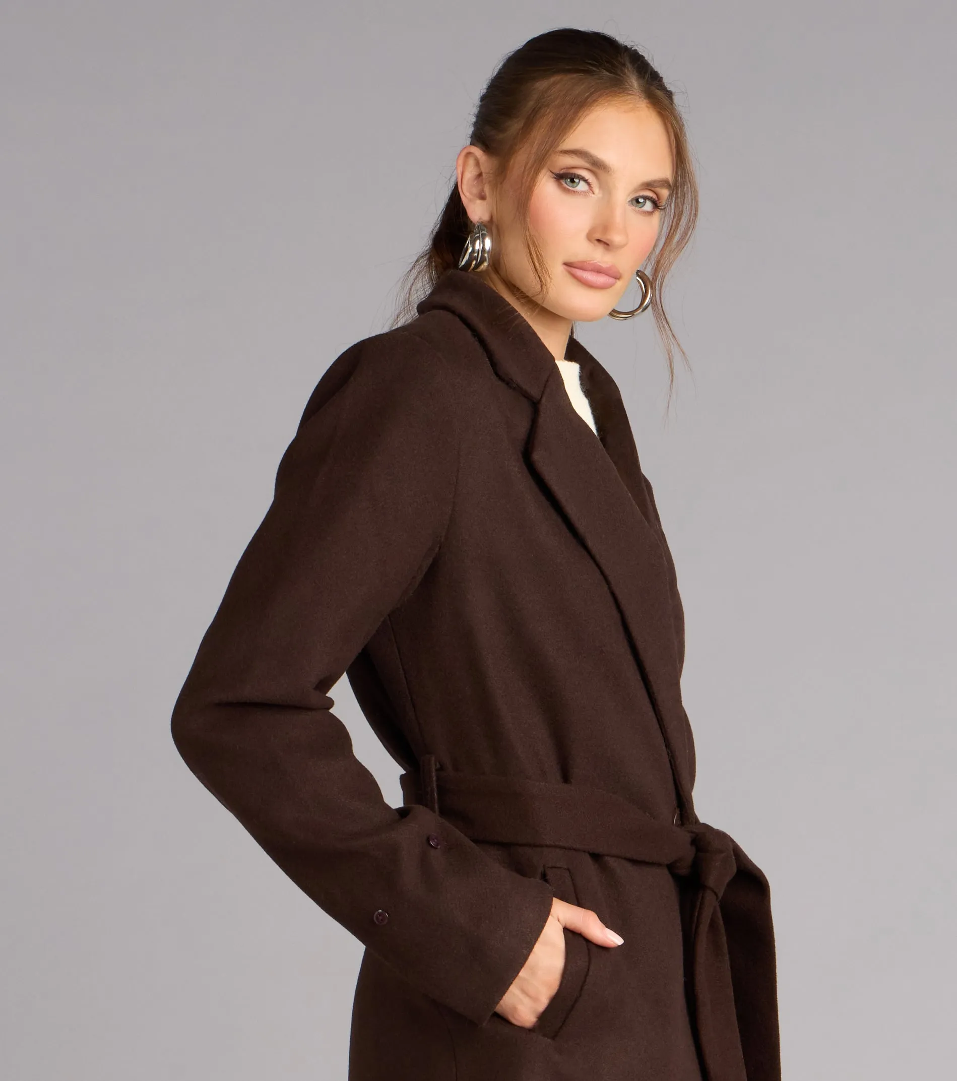 Glam It Girl Removable Fur Wool Coat sold by Windsor product image thumbnail 5