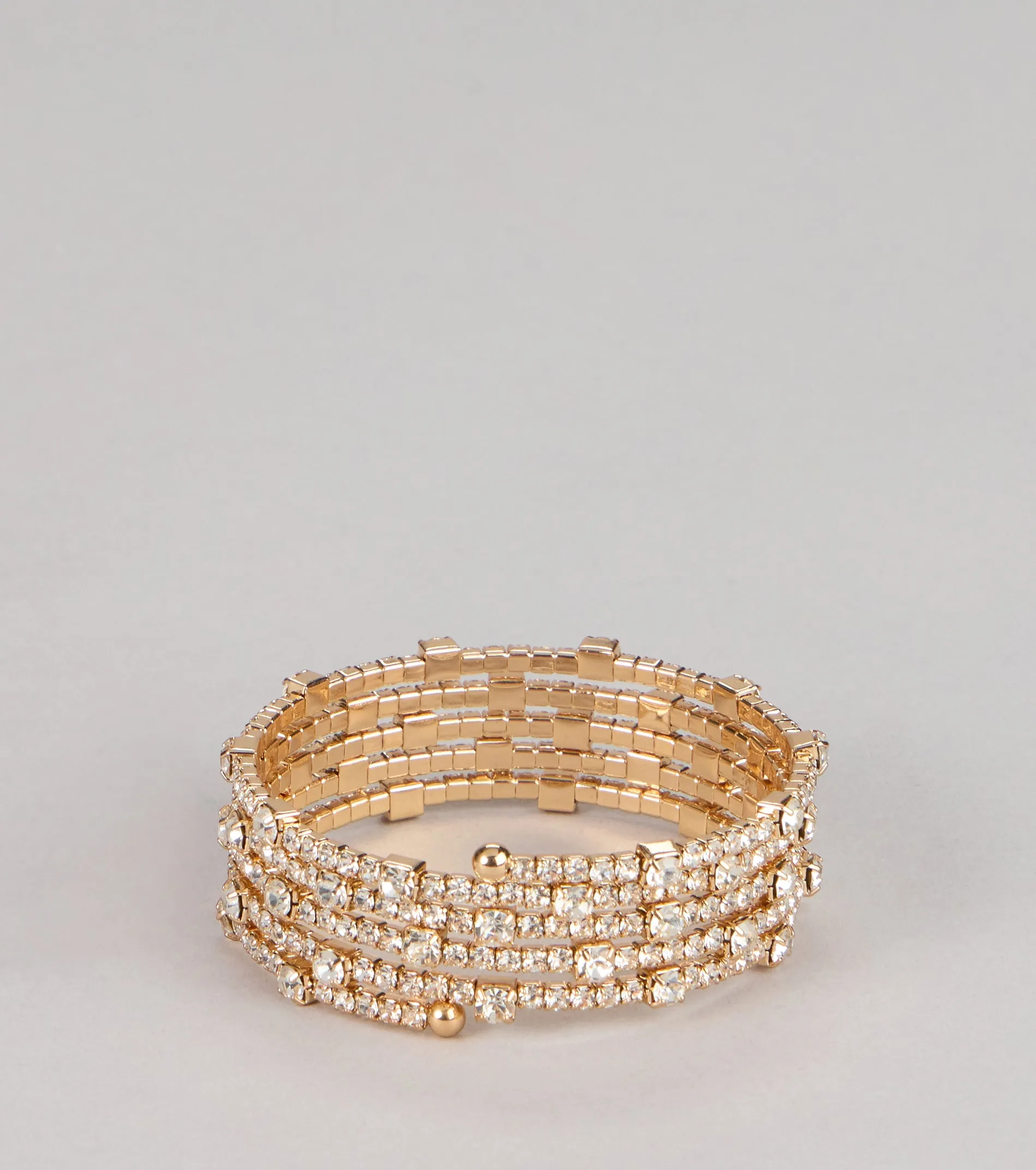 Twist of Glam Rhinestone Coil Bracelet sold by Windsor product image thumbnail 3