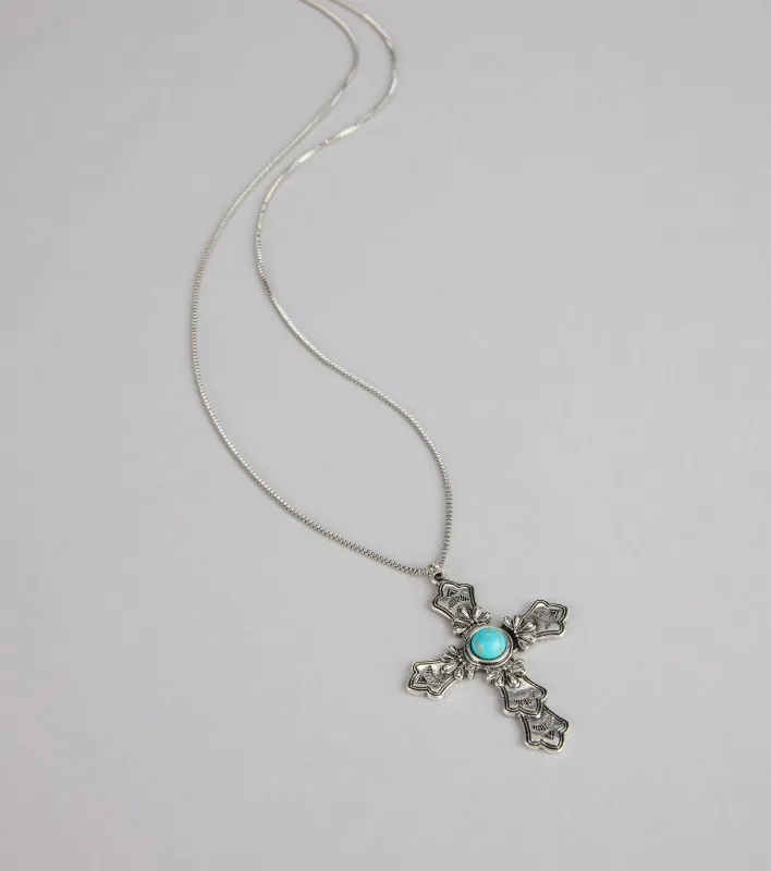 Soul Stone Cross Necklace sold by Windsor