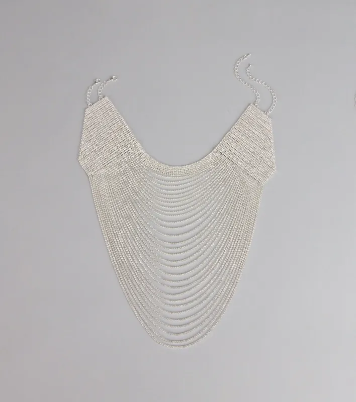 Cascade Queen Rhinestone Choker Necklace sold by Windsor