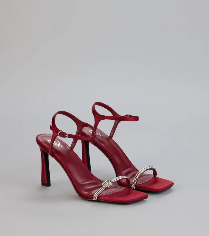 Nightwave Glam Rhinestone Heels sold by Windsor