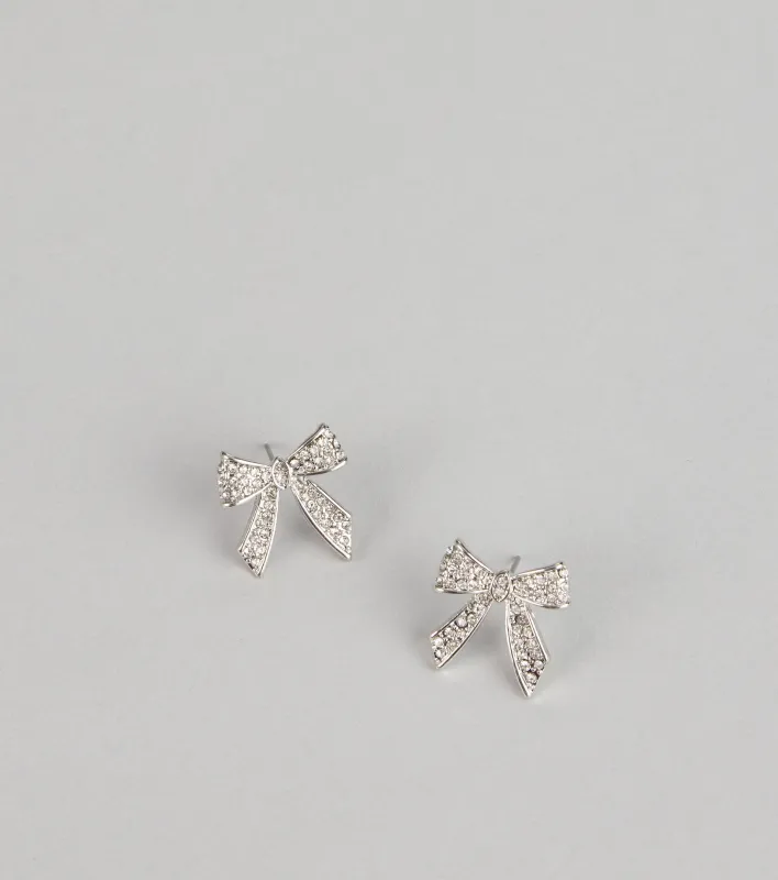Sweet Sparkle Bow Studs sold by Windsor