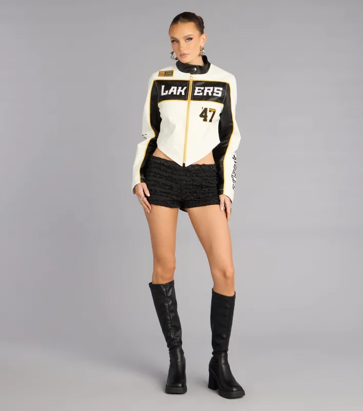 Shimmer Babe Glitter Ruffle Shorts sold by Windsor