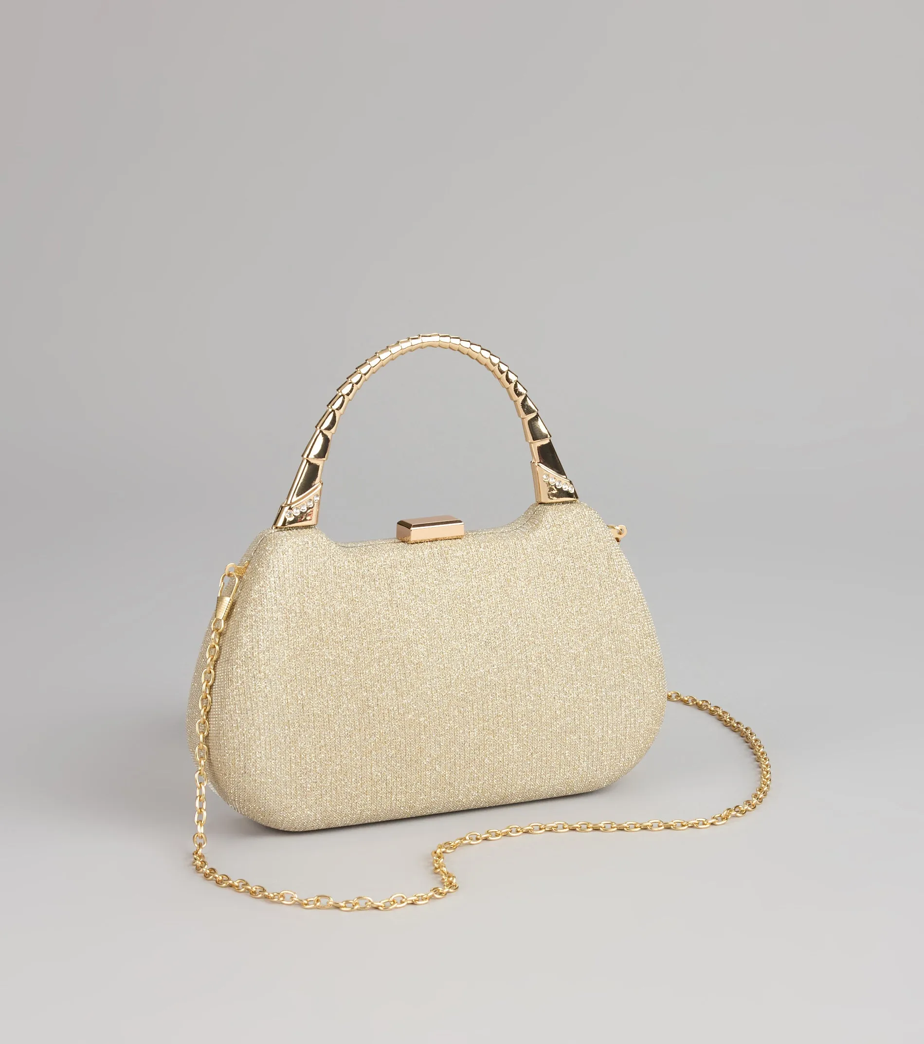 Evening Spark Glitter Mesh Clutch sold by Windsor product image thumbnail 4