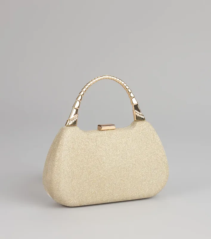 Evening Spark Glitter Mesh Clutch sold by Windsor