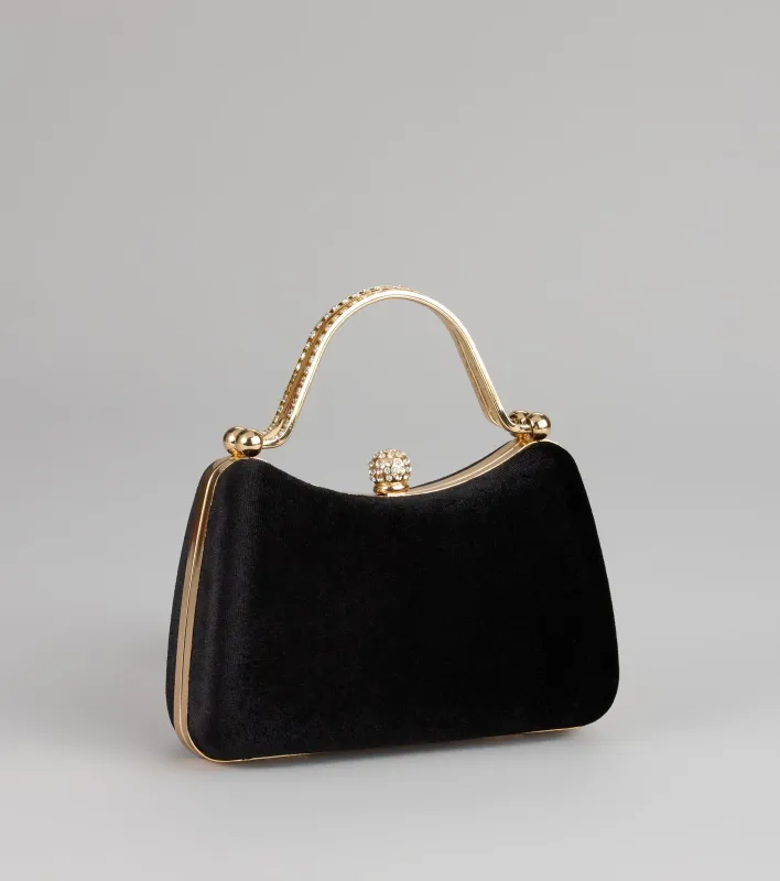 Chic Intentions Velvet Clutch Bag sold by Windsor