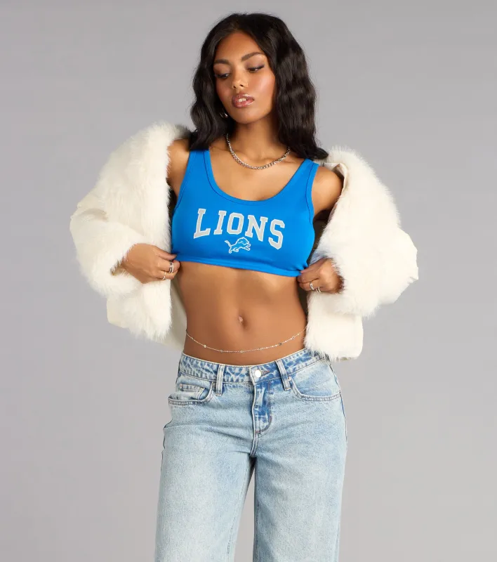Ultra Game NFL Detroit Lions Crop Tank Top sold by Windsor