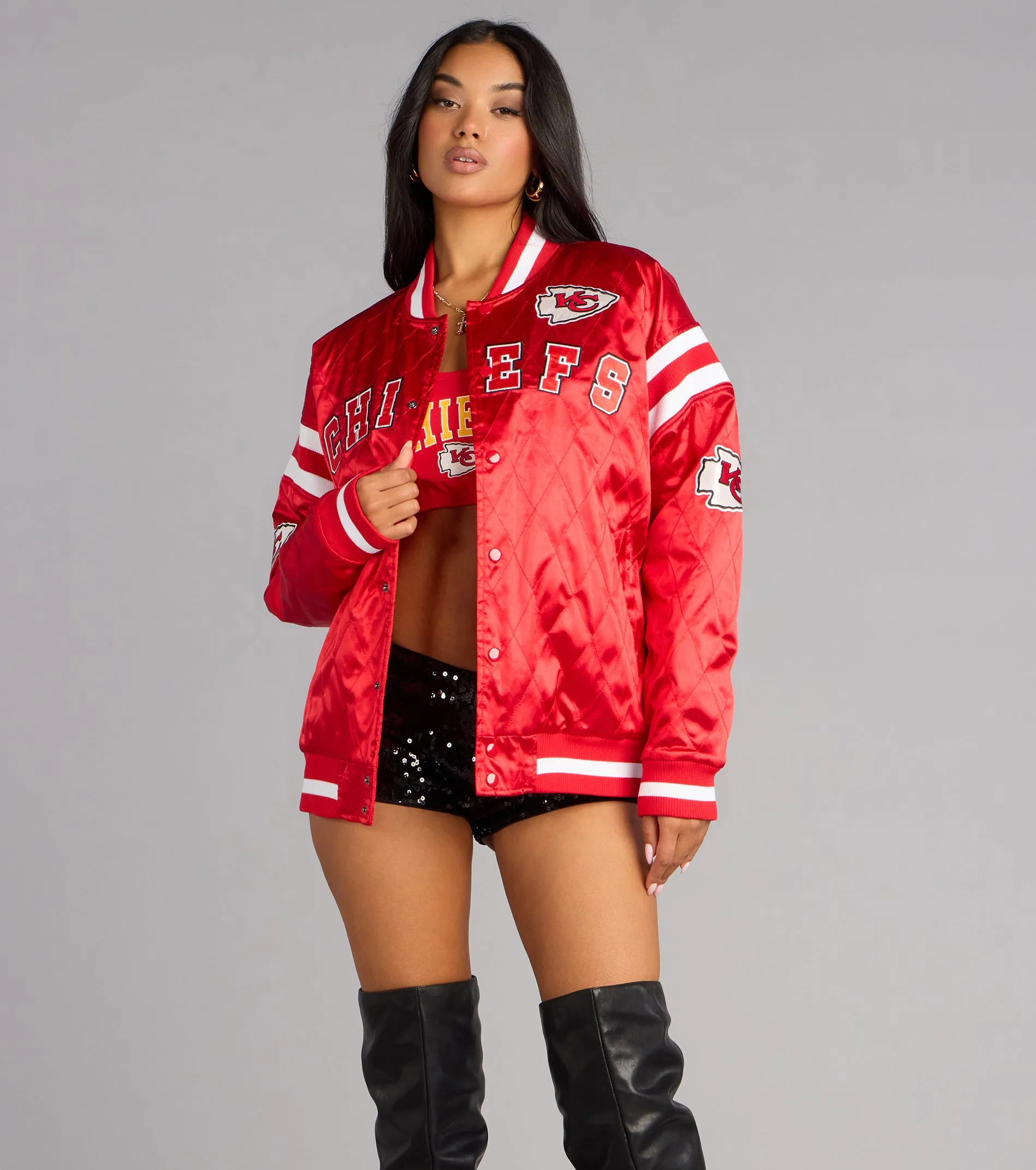 Ultra Game NFL Kansas City Chiefs Bomber Jacket sold by Windsor product image thumbnail 2