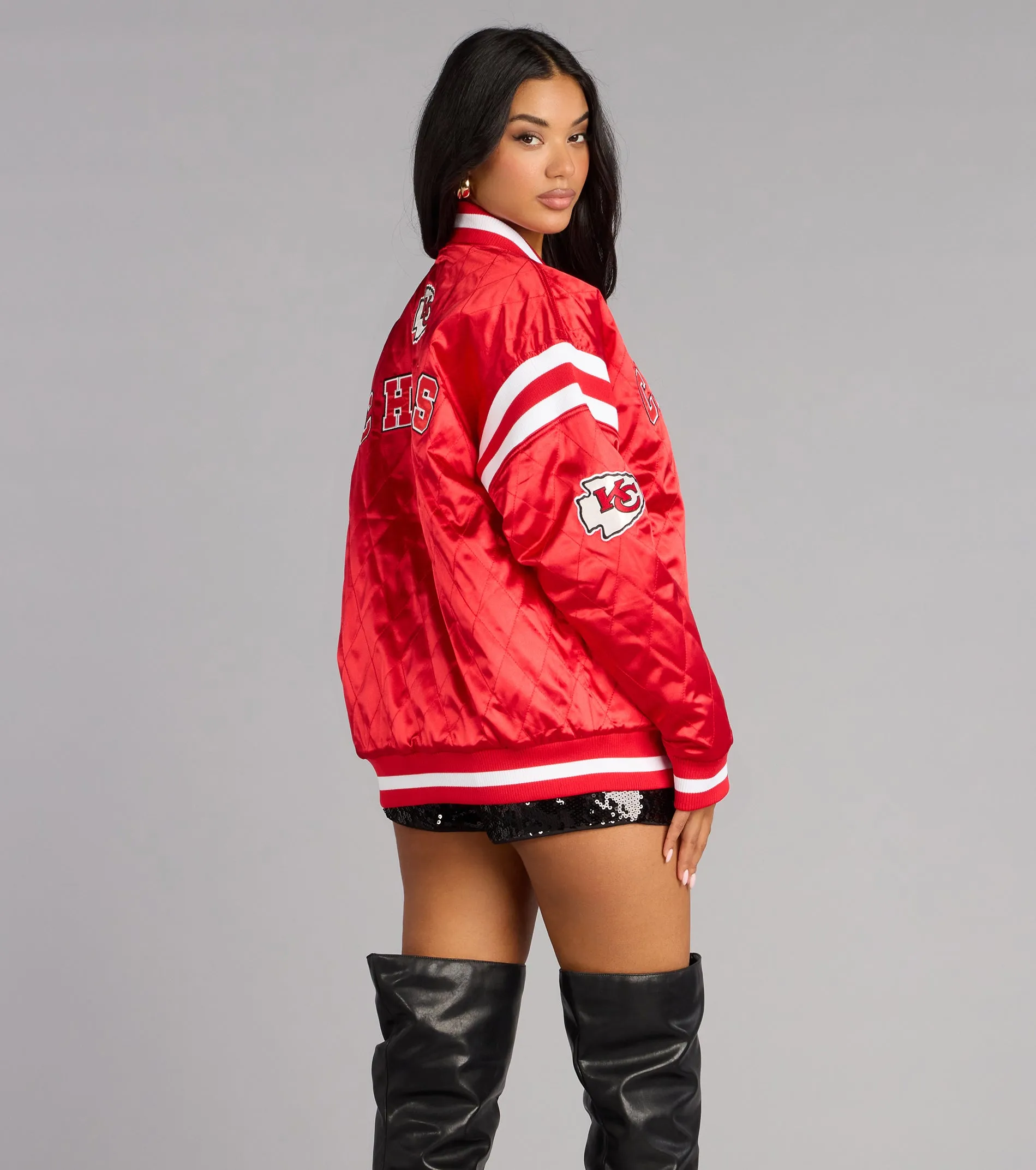 Ultra Game NFL Kansas City Chiefs Bomber Jacket sold by Windsor product image thumbnail 4