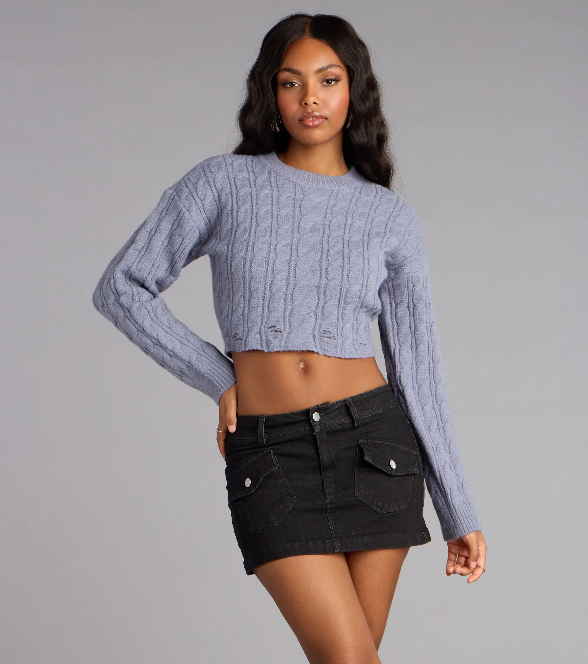 Effortlessly Iconic Denim Mini Skirt sold by Windsor product image thumbnail 4
