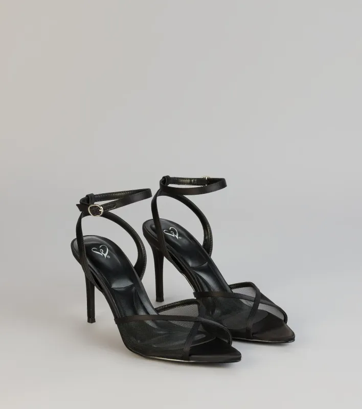 Barely There Mesh Stiletto Heels sold by Windsor