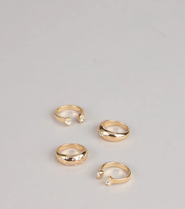 Sparkle Lane Four Pack Ring Set sold by Windsor